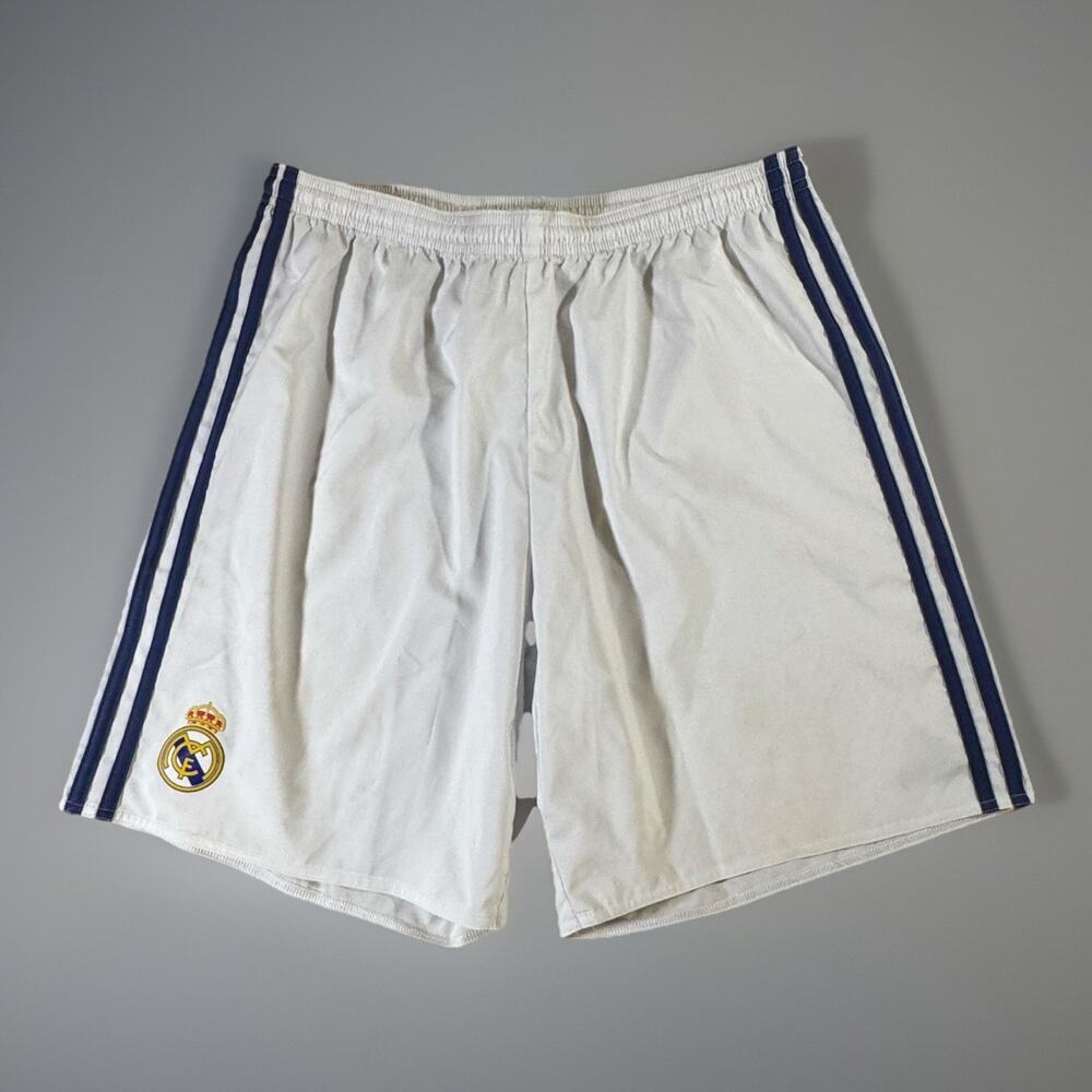 Adidas Climacool Mens White with Navy Stripes Lightweight Athletic Shorts Size L